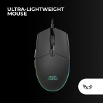 Tastatură și Mouse Mars Gaming MCPRGB3ES Negru Multicolor Qwerty Spaniolă (4 Unități)