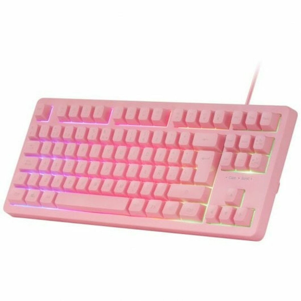 Pachet Gaming Mars Gaming MCPRGB3PES Multicolor Roz Qwerty Spaniolă (4 Unități)