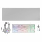 Tastatură și Mouse Mars Gaming MCPRGB3WES Qwerty Spaniolă Alb