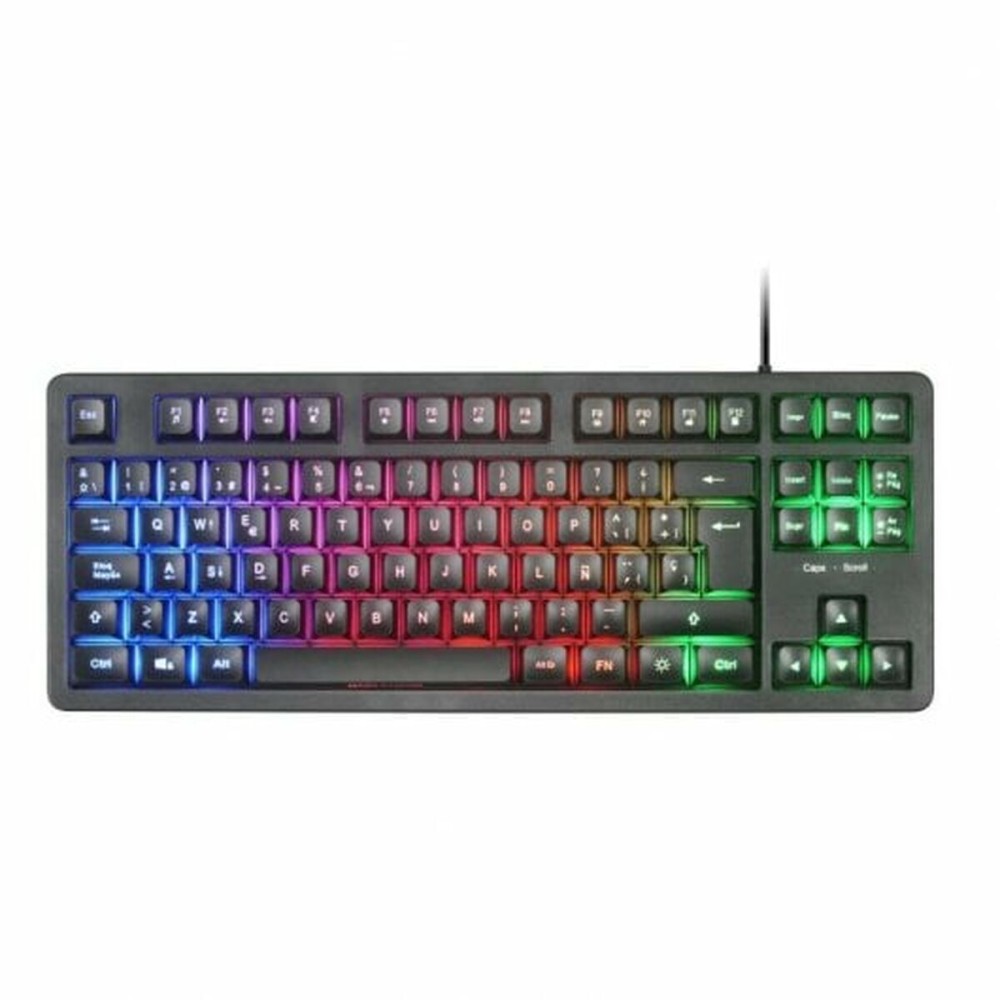 Tastatură Mars Gaming MK023ES Negru Qwerty Spaniolă