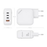 Încărcător de Perete Aisens ASCH-100W4P028-W Alb Multicolor 100 W
