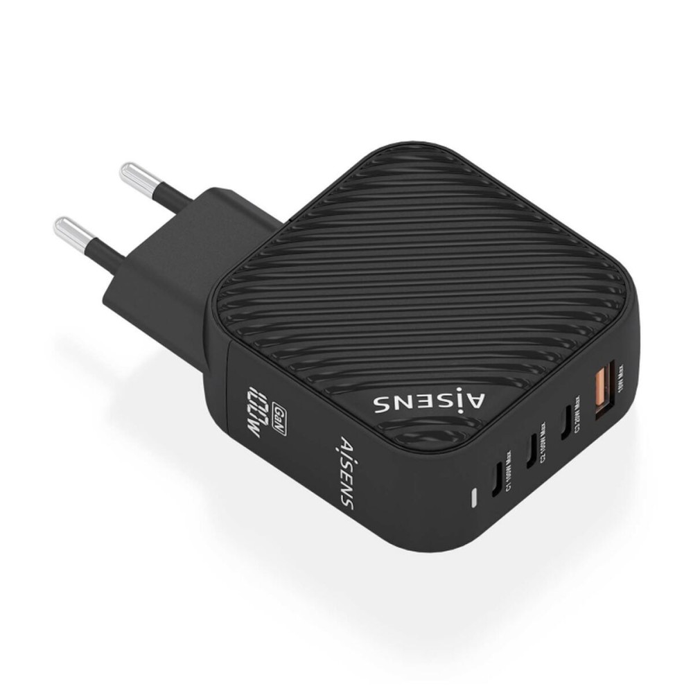 Încărcător de Perete Aisens ASCH-100W4P029-BK Negru Multicolor 100 W