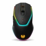 Tastatură și Mouse Krom Kabala Negru Multicolor Qwerty Spaniolă