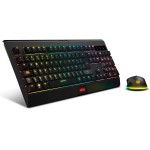 Tastatură și Mouse Krom Kabala Negru Multicolor Qwerty Spaniolă