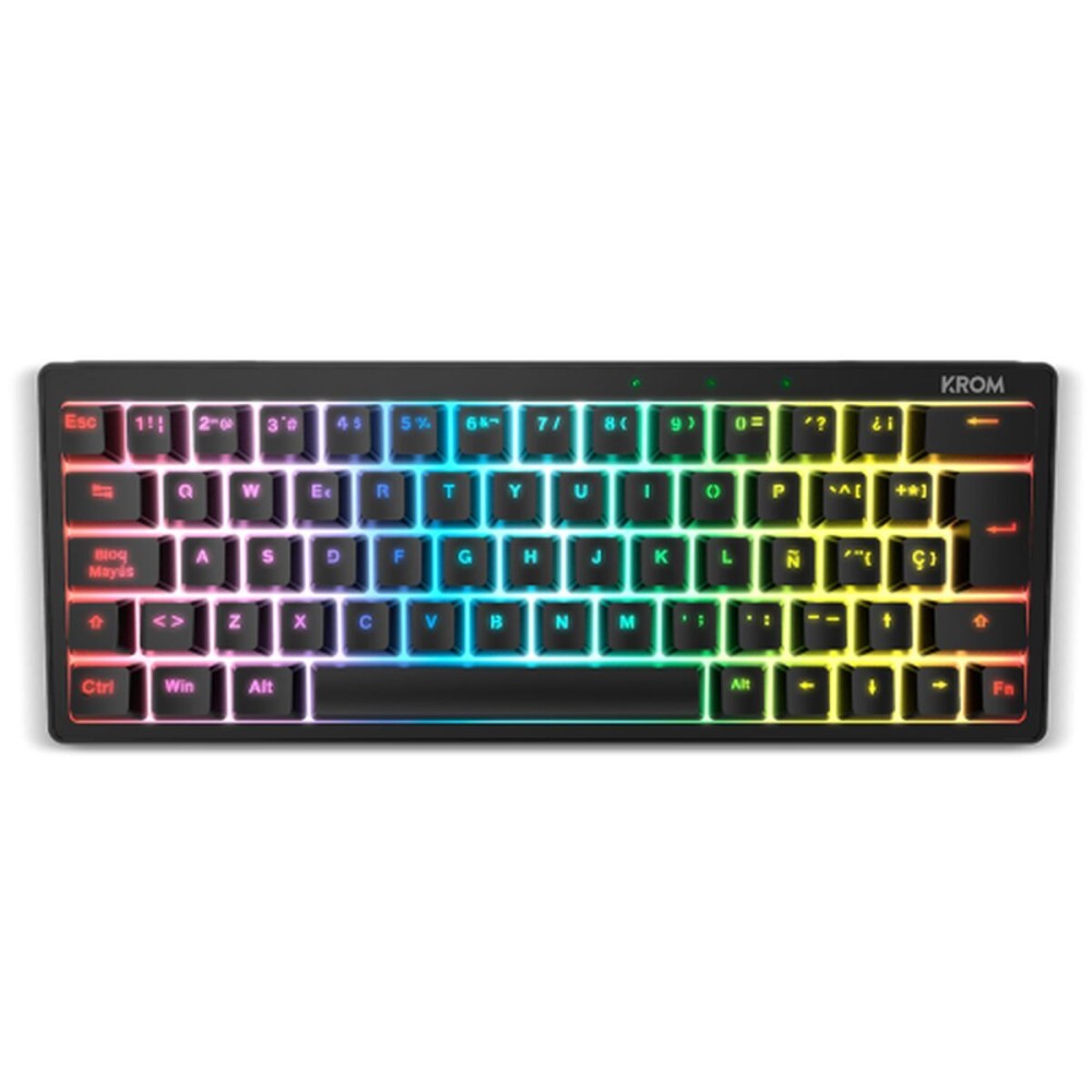 Tastatură Krom Kreator Qwerty Spaniolă Negru Mecanic