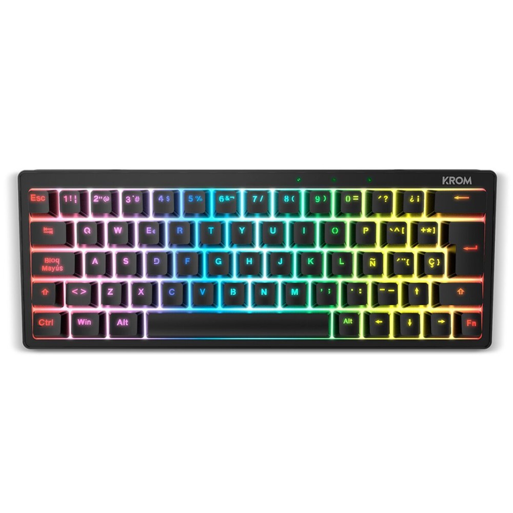 Tastatură Krom Kreator Qwerty Spaniolă Negru Mecanic