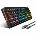 Tastatură Krom Kreator Qwerty Spaniolă Negru Mecanic