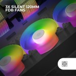 Ventilator CPU Mars Gaming MF-3A Ø 12 cm