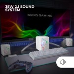 Difuzoare PC Mars Gaming MSH21W Alb 4 W