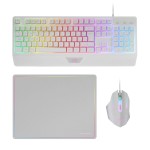 Tastatură Mars Gaming MCP124WES Alb Multicolor Qwerty Spaniolă (3 Unități)