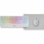 Tastatură Mars Gaming MCP124WES Alb Multicolor Qwerty Spaniolă (3 Unități)