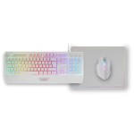 Tastatură Mars Gaming MCP124WES Alb Multicolor Qwerty Spaniolă (3 Unități)
