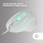 Tastatură Mars Gaming MCP124WES Alb Multicolor Qwerty Spaniolă (3 Unități)
