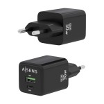 Încărcător de Perete Aisens ASCH-30W2P038-BK Negru Multicolor 33 W