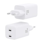 Încărcător de Perete Aisens ASCH-65W2P039-W Alb Multicolor 65 W