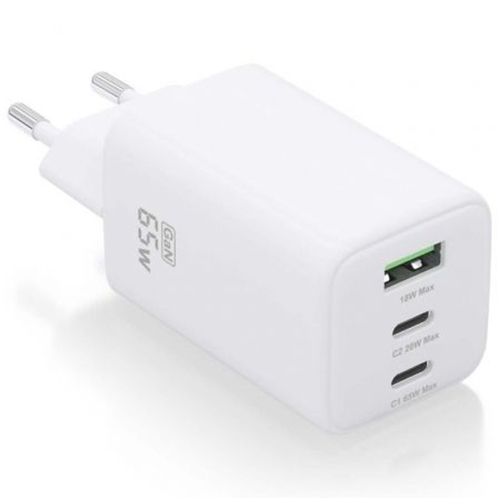Încărcător de Perete Aisens ASCH-65W3P041-W Alb Multicolor 65 W