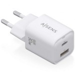 Încărcător de Perete Aisens ASCH-30W2P020-W Alb Multicolor 33 W