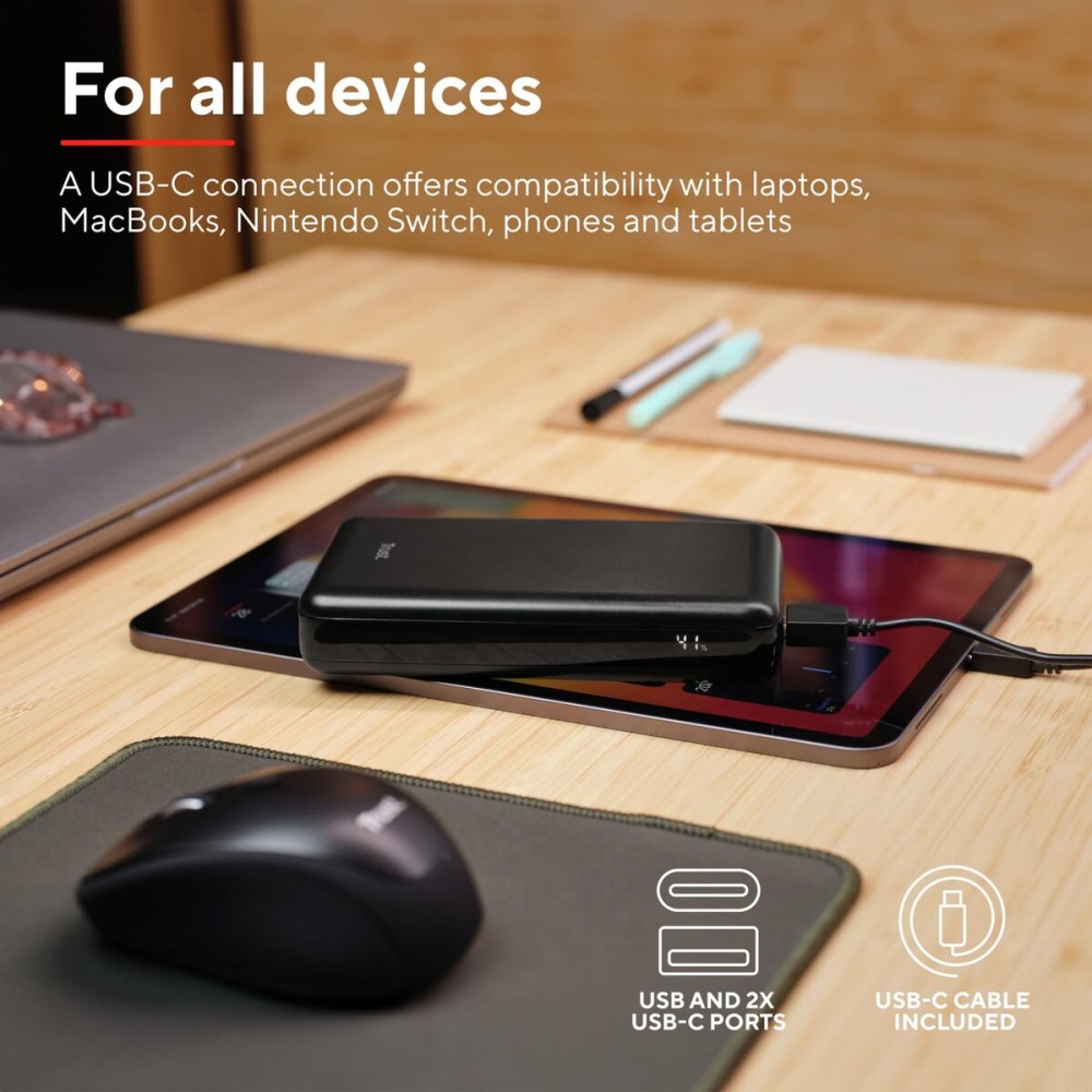Powerbank Trust 25240 Negru 20000 mAh