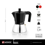 Cafetieră Italiană Monix M863006 Negru