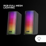 Difuzoare PC Mars Gaming MSRGB2 Negru 4 W