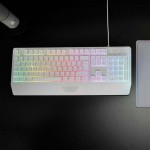 Mouse Gaming Mars Gaming MK124WES Alb Qwerty Spaniolă
