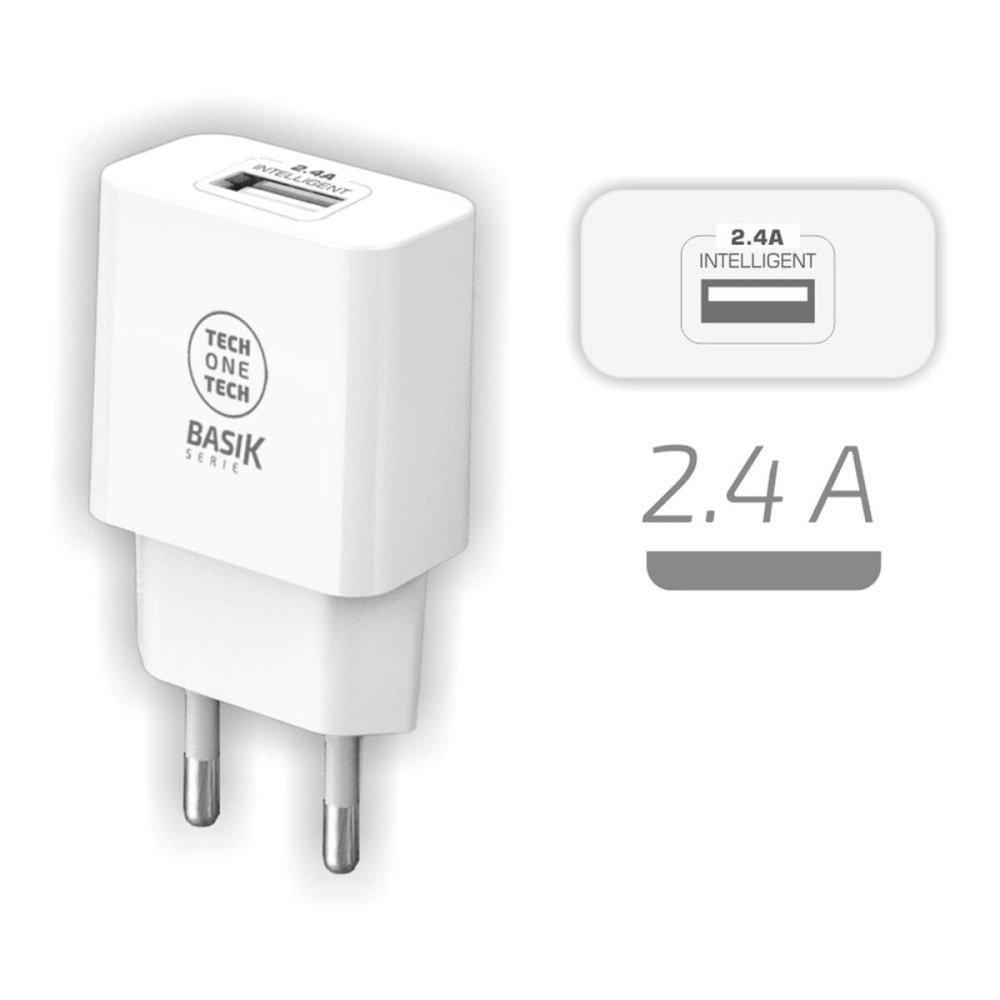Încărcător de Perete Tech One Tech TEC2904 Alb