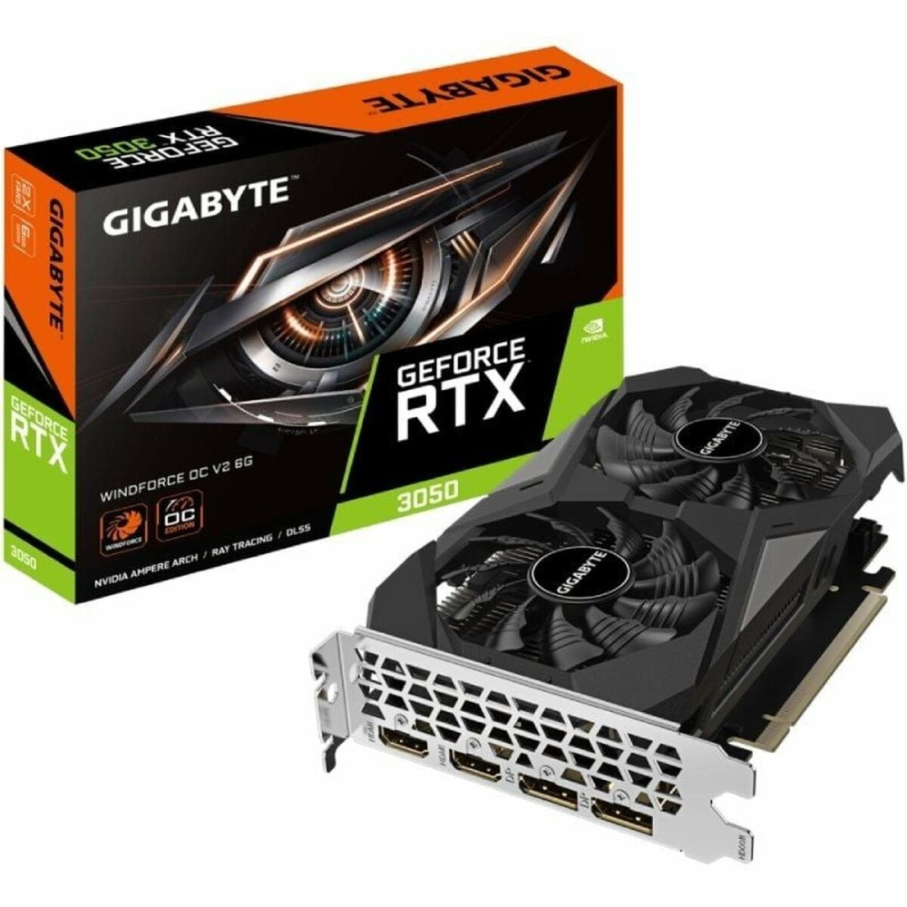 Placă Grafică Gigabyte GV-N3050WF2OCV2-6GD Nvidia GeForce RTX 3050 6 GB GDDR6