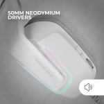 Căști cu Microfon Gaming Mars Gaming MH-Strike Alb Multicolor
