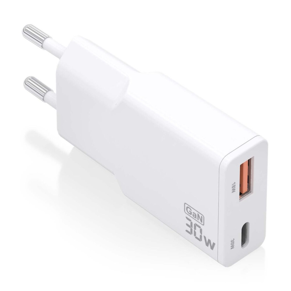 Încărcător de Perete Aisens ASCH-30W2P046-W Alb 30 W