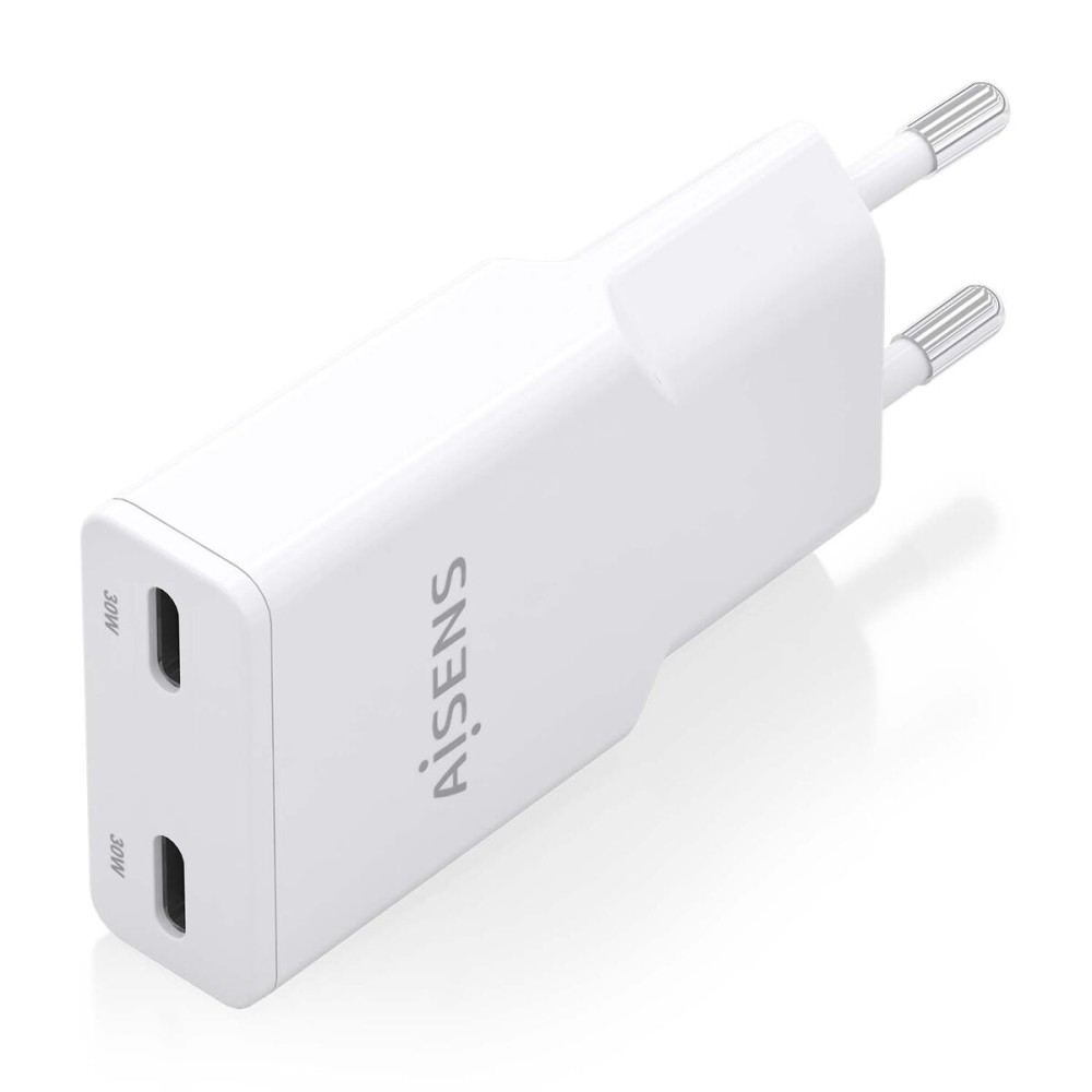 Încărcător de Perete Aisens AISENS ASCH-30W2P048-W Alb 30 W