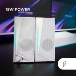 Difuzoare PC Mars Gaming MS72W Alb 15 W 4 W