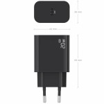 Încărcător de Perete Aisens A110-0939 Negru 20 W 50 W