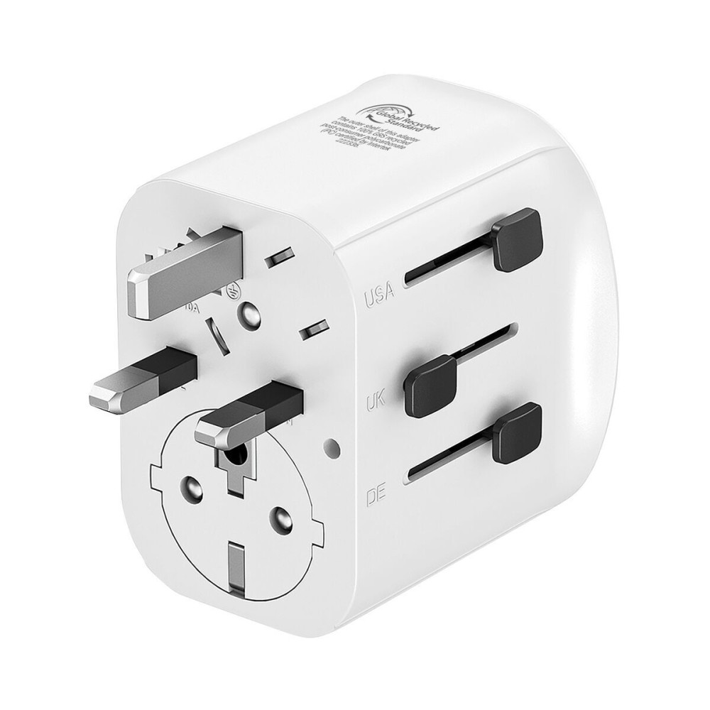 Adaptor universal pentru priză, de voiaj Muvit MCADP0006 Alb 150 W 15 w