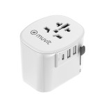 Adaptor universal pentru priză, de voiaj Muvit MCADP0006 Alb 150 W 15 w
