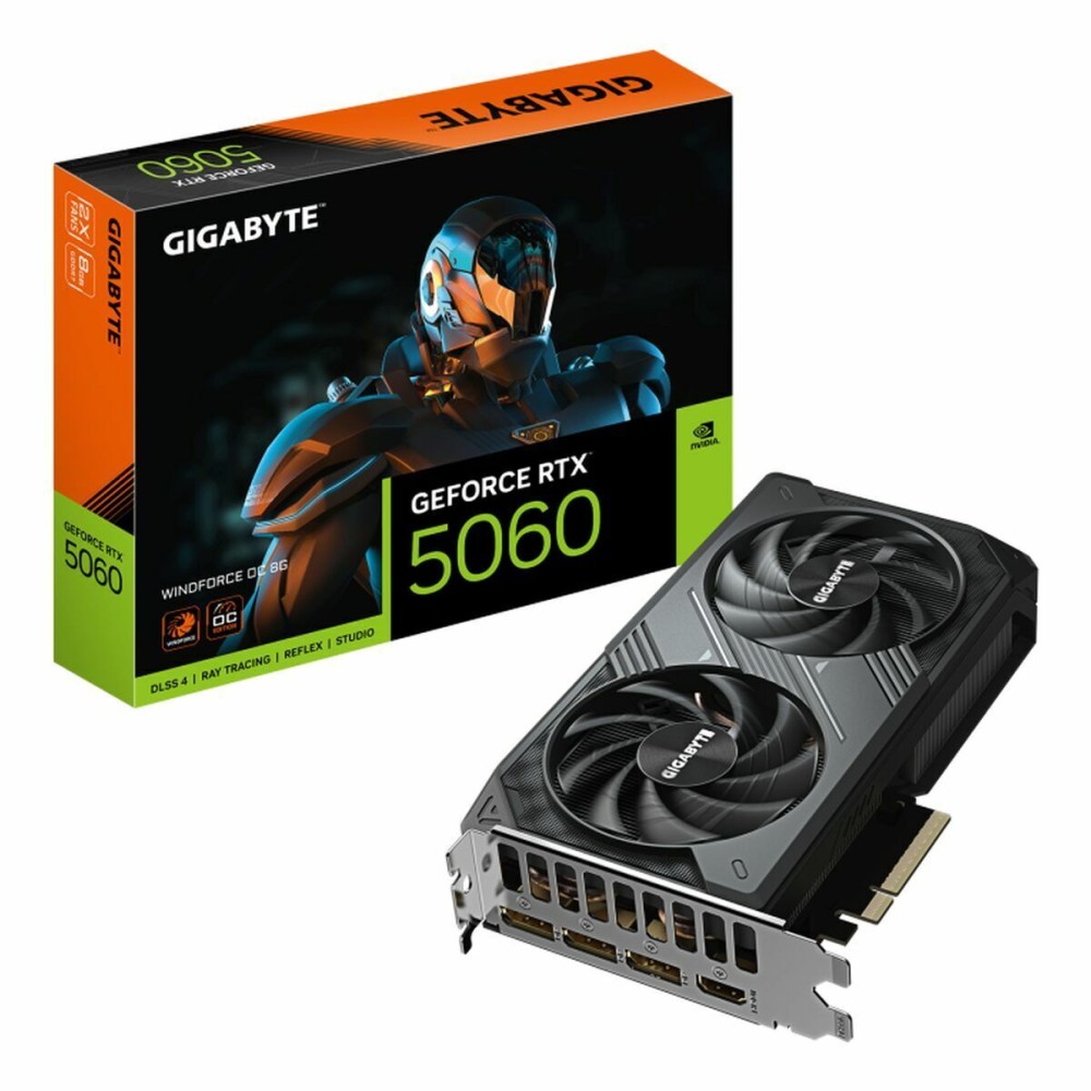 Placă Grafică Gigabyte GV-N5060WF2OC-8GD GEFORCE RTX 5060 8 GB GDDR7
