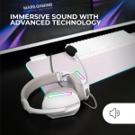 Căști cu Microfon Mars Gaming MHPROW Alb
