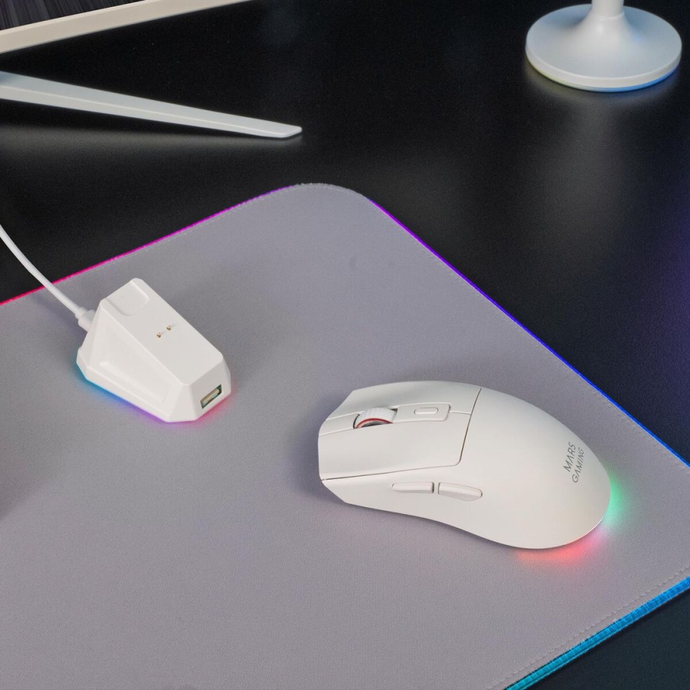 Mouse Mars Gaming MMT3W Alb Negru
