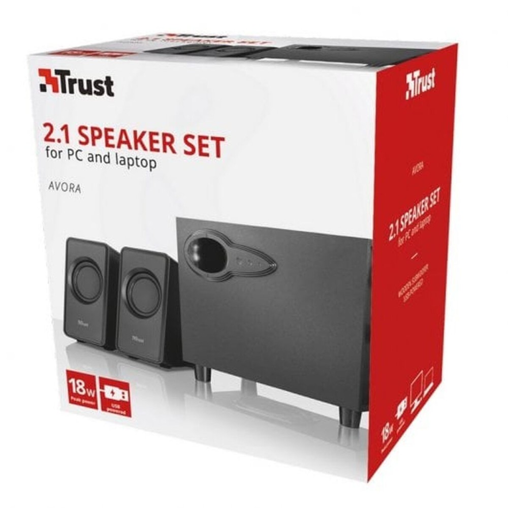 Difuzoare PC Trust Avora 2.1 Negru