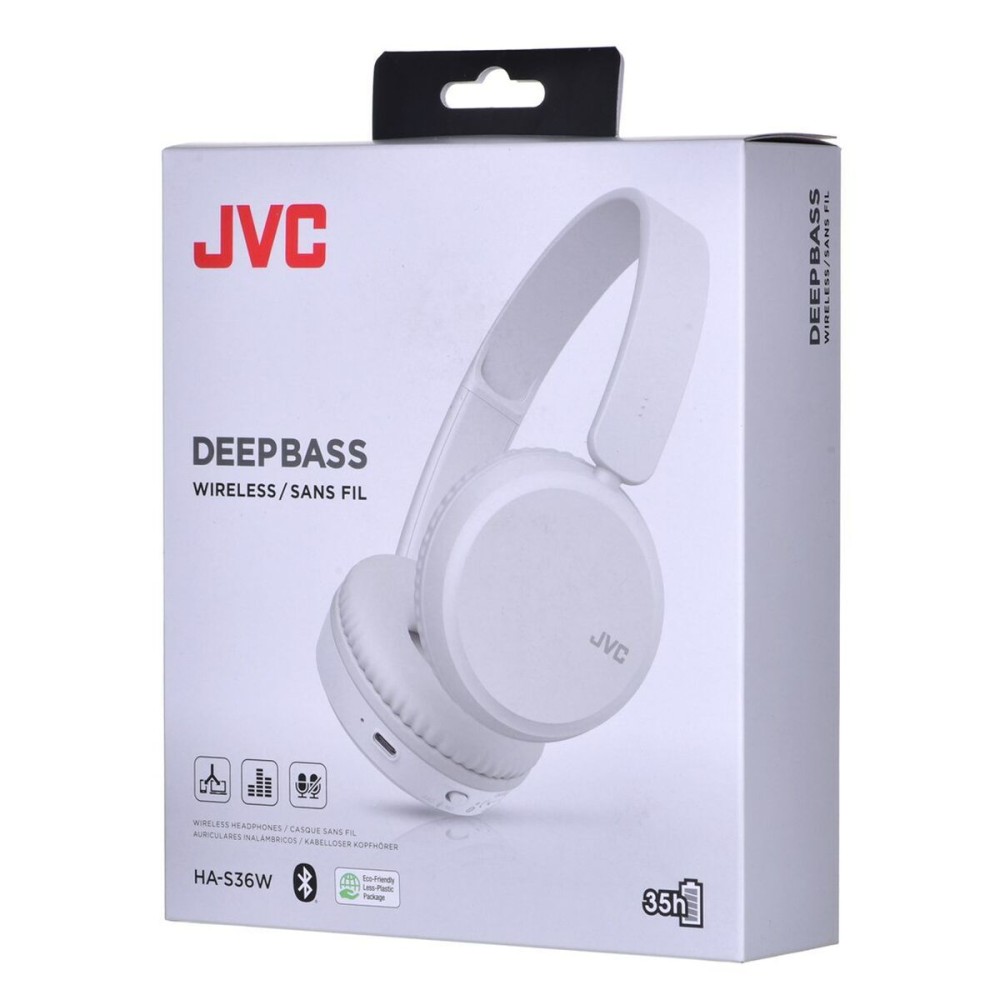 Căști fără Fir JVC HAS-36WWU Bluetooth Bluetooth 5.2 Alb Negru