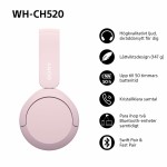 Căști cu Diademă Sony WHCH520P.CE7 Roz