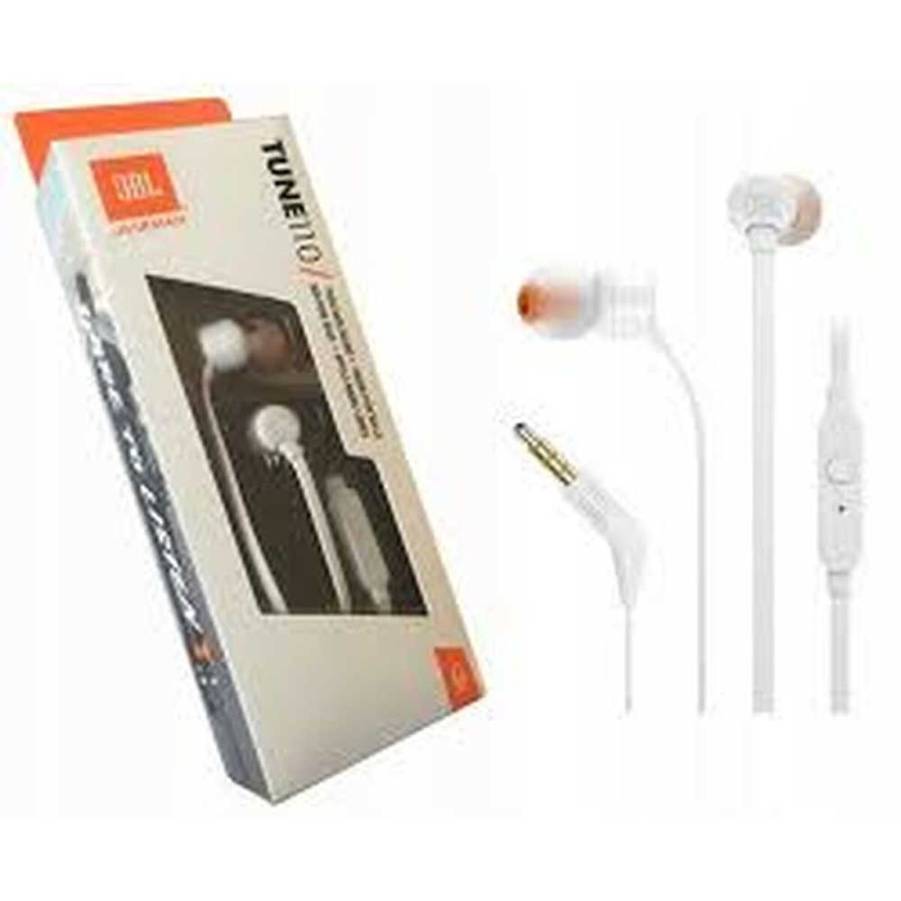 Căști cu Microfon JBL T110 Alb