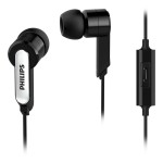Căști cu Microfon Philips SHE1405BK/10 Negru Silicon