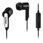Căști cu Microfon Philips SHE1405BK/10 Negru Silicon