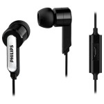 Căști cu Microfon Philips SHE1405BK/10 Negru Silicon