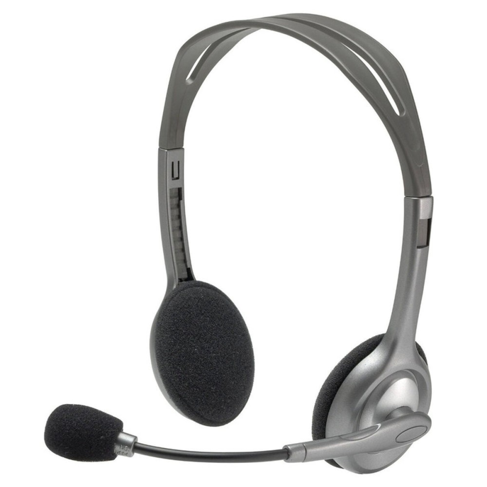 Căști cu Microfon Logitech LGT-H110 Negru Gri