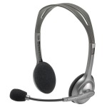 Căști cu Microfon Logitech LGT-H110 Negru Gri