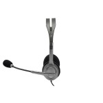 Căști cu Microfon Logitech LGT-H110 Negru Gri