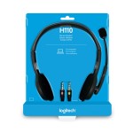 Căști cu Microfon Logitech LGT-H110 Negru Gri