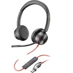 Căști cu Microfon Poly 8X225AA Negru