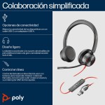 Căști cu Microfon Poly 8X225AA Negru